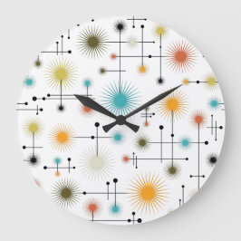 Retro Starburst een Go-Go! Grote Klok