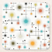 Retro Starburst een Go-Go! Kartonnen Onderzetters (Voorkant)