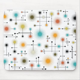 Retro Starburst een Go-Go! Muismat