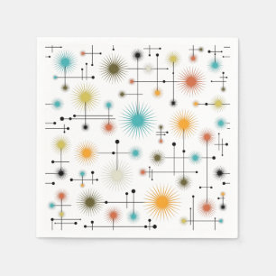Retro Starburst een Go-Go! Servet