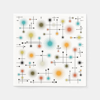 Retro Starburst een Go-Go! Servet