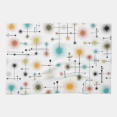 Retro Starburst een Go-Go! Theedoek (Horizontaal)