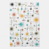 Retro Starburst een Go-Go! Theedoek (Verticaal)