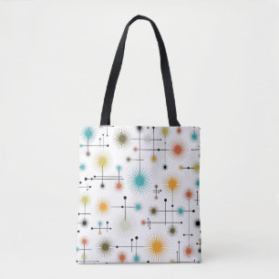 Retro Starburst een Go-Go! Tote Bag