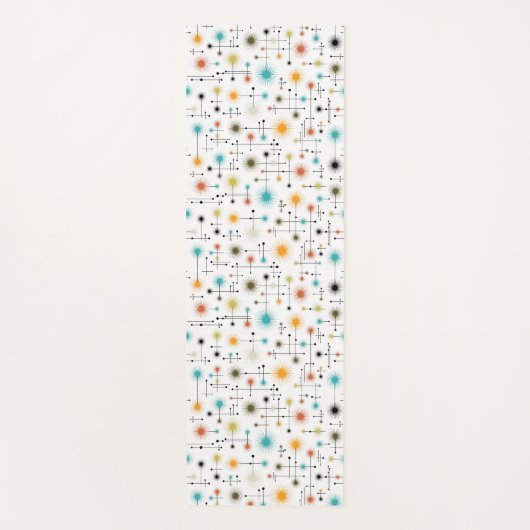 Retro Starburst een Go-Go! Yogamat (Voorkant)