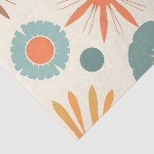 Retro Starburst en Mid Century Vormen Tissuepapier (Detail)
