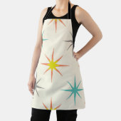 Retro Starburst Mid-Century Patroon Schort (Insitu)