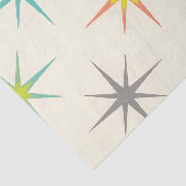 Retro Starburst Mid-Century Patroon Tissuepapier (Detail)