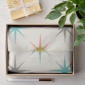 Retro Starburst Mid-Century Patroon Tissuepapier (Geschenk)