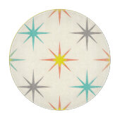 Retro Starburst Mid-Century Pattern Snijplank (Voorkant)