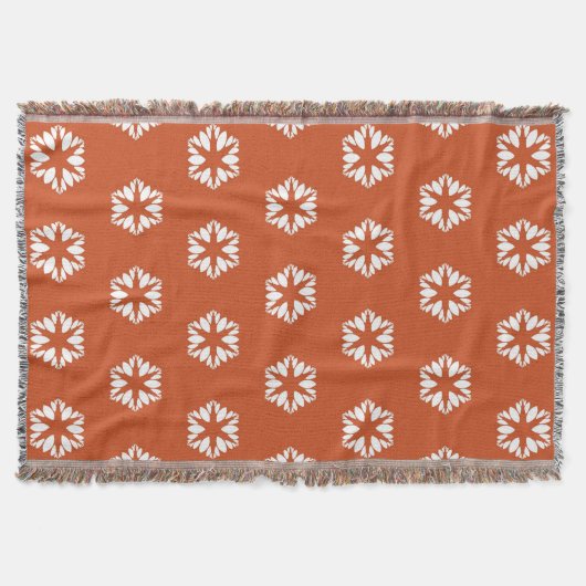 Retro Starburst Patroon Boho Decor Deken (Voorkant)