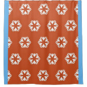 Retro Starburst Patroon Boho Decor Douchegordijn (Voorkant)