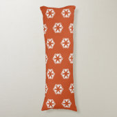 Retro Starburst Patroon Boho Decor Lichaamskussen (Voorkant Verticaal)