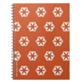 Retro Starburst Patroon Boho Decor Notitieboek (Voorkant)