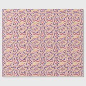 Retro Starburst Psychedelische achtergrond Cadeaupapier (Vlak)