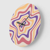 Retro Starburst Psychedelische achtergrond Grote Klok (Hoek)