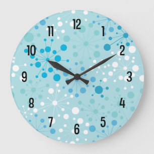 Retro Starburst wandklok