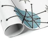 Retro Starburst Wrapping Paper Cadeaupapier (Rol Hoek)