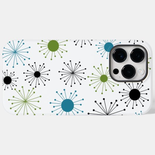 Retro Starbursts Case-Mate iPhone Case (Achterkant (horizontaal))