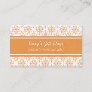 Retro Starbursts Visitekaartje, Tangerine Visitekaartje