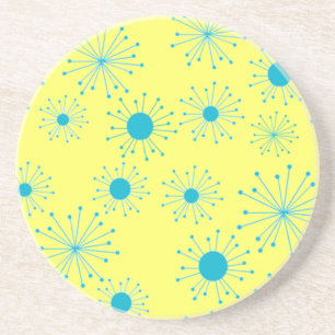  Retro Starbursts Zandsteen Onderzetter