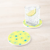 Retro Starbursts Zandsteen Onderzetter (Zijkant)