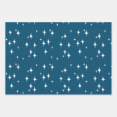 Retro Stardust Starburst Stars Nieuwjaar Inpakpapier Vel (Voorkant 2)