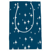 Retro Stardust Starburst Stars Nieuwjaar Medium Cadeauzakje (Voorkant)