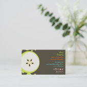 Retro Starfruit ontwerp profielkaarten Visitekaartje (Staand voorkant)