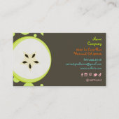 Retro Starfruit ontwerp profielkaarten Visitekaartje (Voorkant)