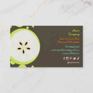 Retro Starfruit ontwerp profielkaarten Visitekaartje