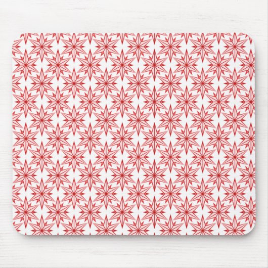 Retro Starlight Mousepad, helder rood Muismat (Voorkant)