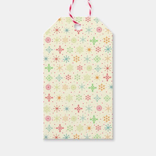 Retro Stars Cadeau Labels Cadeaulabel (Voorkant)
