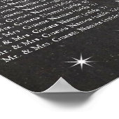 Retro Stars Chalkboard Fotosessiediagram Poster (Hoek)