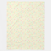 Retro Stars Fleece Deken (Voorkant)