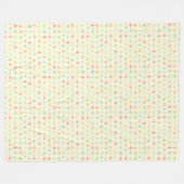 Retro Stars Fleece Deken (Voorkant (Horizontaal))