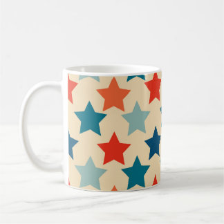 Retro Stars Hippie Boho Funky Kleurrijk Koffiemok