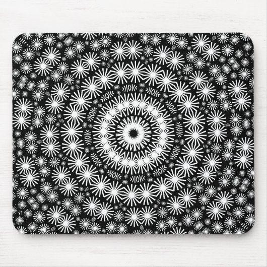 Retro Stars kaleidoscoop Muismat (Voorkant)