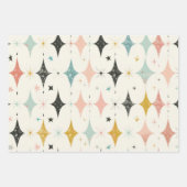 Retro Stars Patroon Inpakpapier Vel (Voorkant 2)