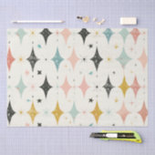 Retro Stars Patroon Tissuepapier (Craft)