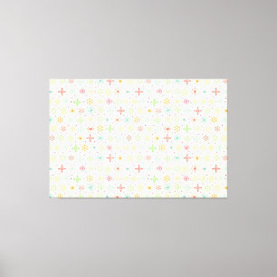 Retro Stars Poster Canvas Afdruk