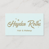 Retro Stars Script Typografie Visitekaartje (Voorkant)