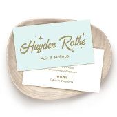 Retro Stars Script Typografie Visitekaartje