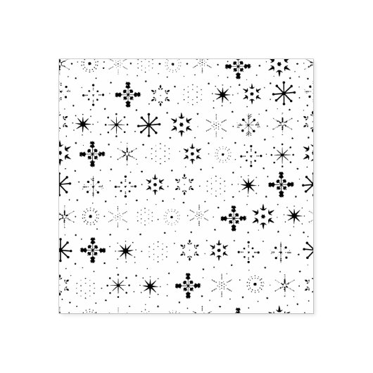 Retro Stars Stamp Rubberstempel (Afrduk)