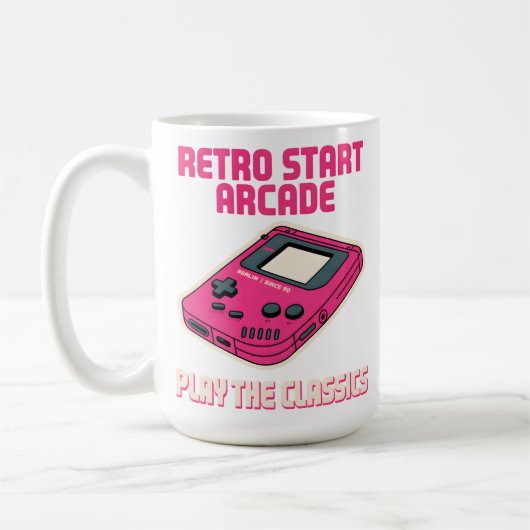 Retro Start Arcade Koffiemok (Links)