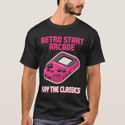 Retro Start Arcade T-shirt (Voorkant)