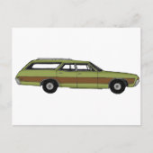 retro station wagon briefkaart (Voorkant)