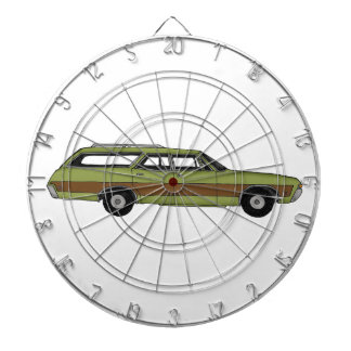 retro station wagon dartbord