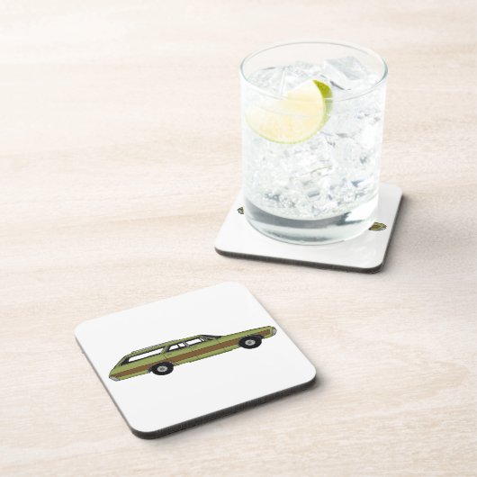 retro station wagon drankjes onderzetter (Rechterzijde)