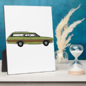 retro station wagon fotoplaat (Zijkant)